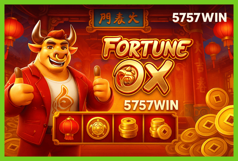 Fortune Ox no 5757WIN - Aposte Agora e Reivindique Seus Ganhos
